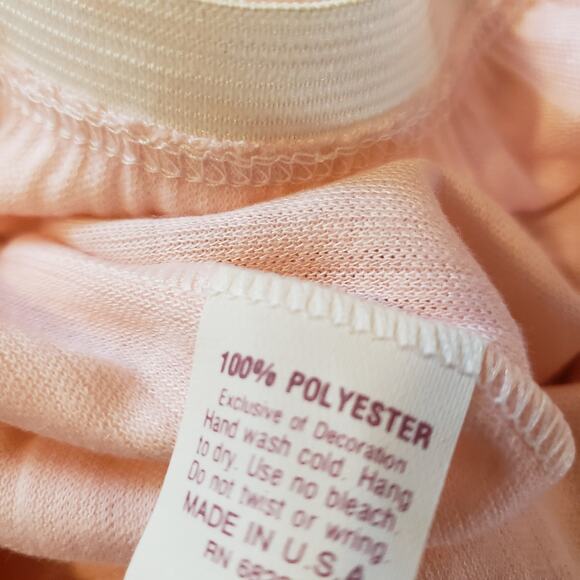 NWOT Lightweight Pajama Set Pants & Long Sleeve Top Pink Size Medium - Picture 9 of 9